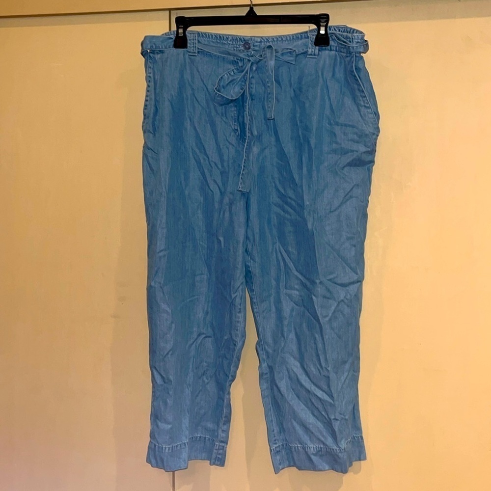 JM Collection womens size 16 cotton combo loose long capris